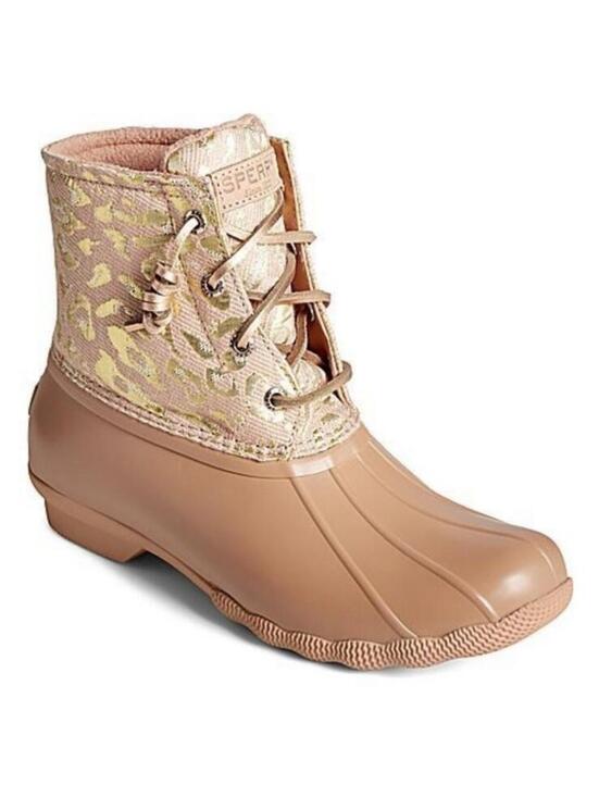 Sperry Other - Sperry Women's Duck Boots with Leopard Print